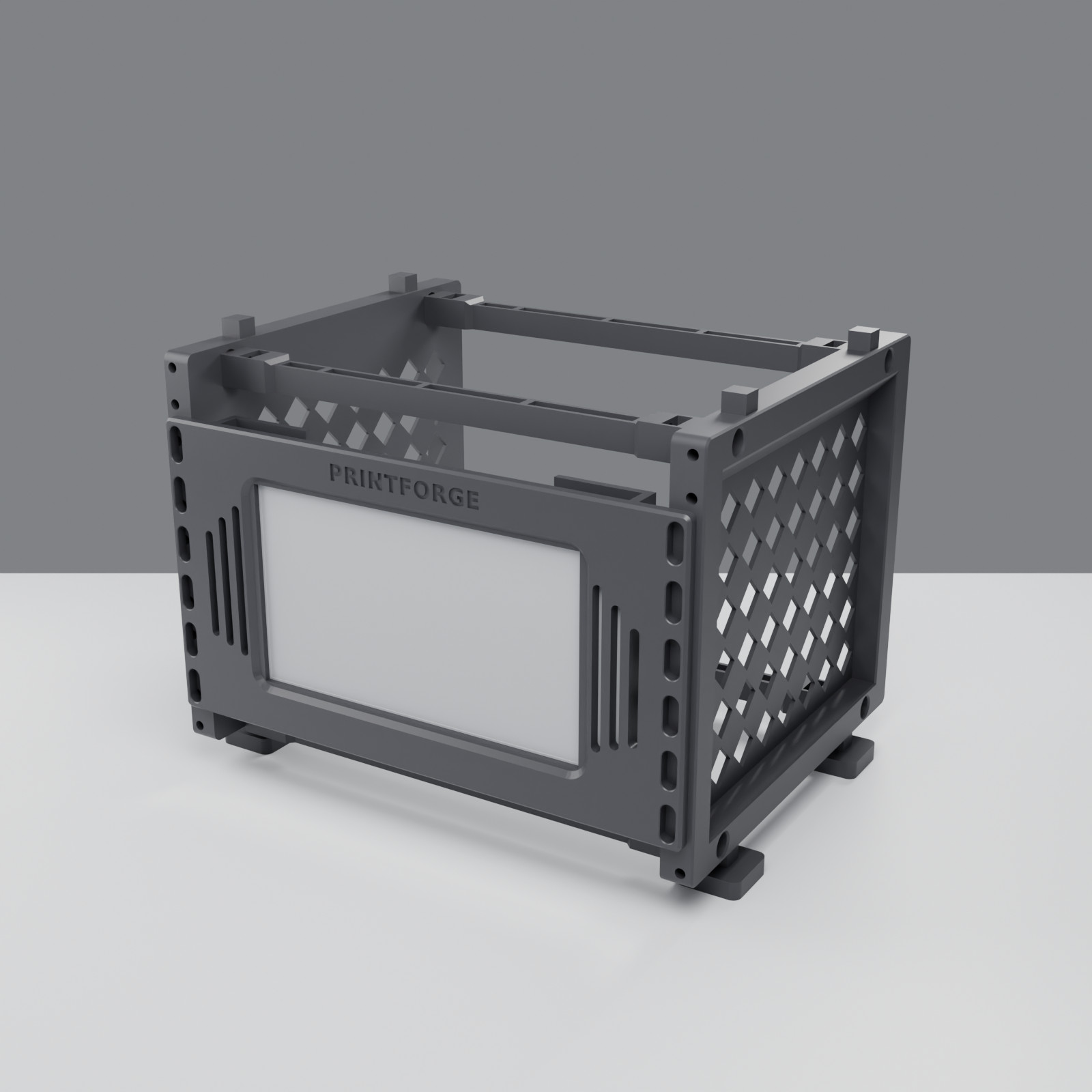 10 Inch Rack Mount 3U for Raspberry Pi Touch Display 2 7 Inch Homelab PETG
