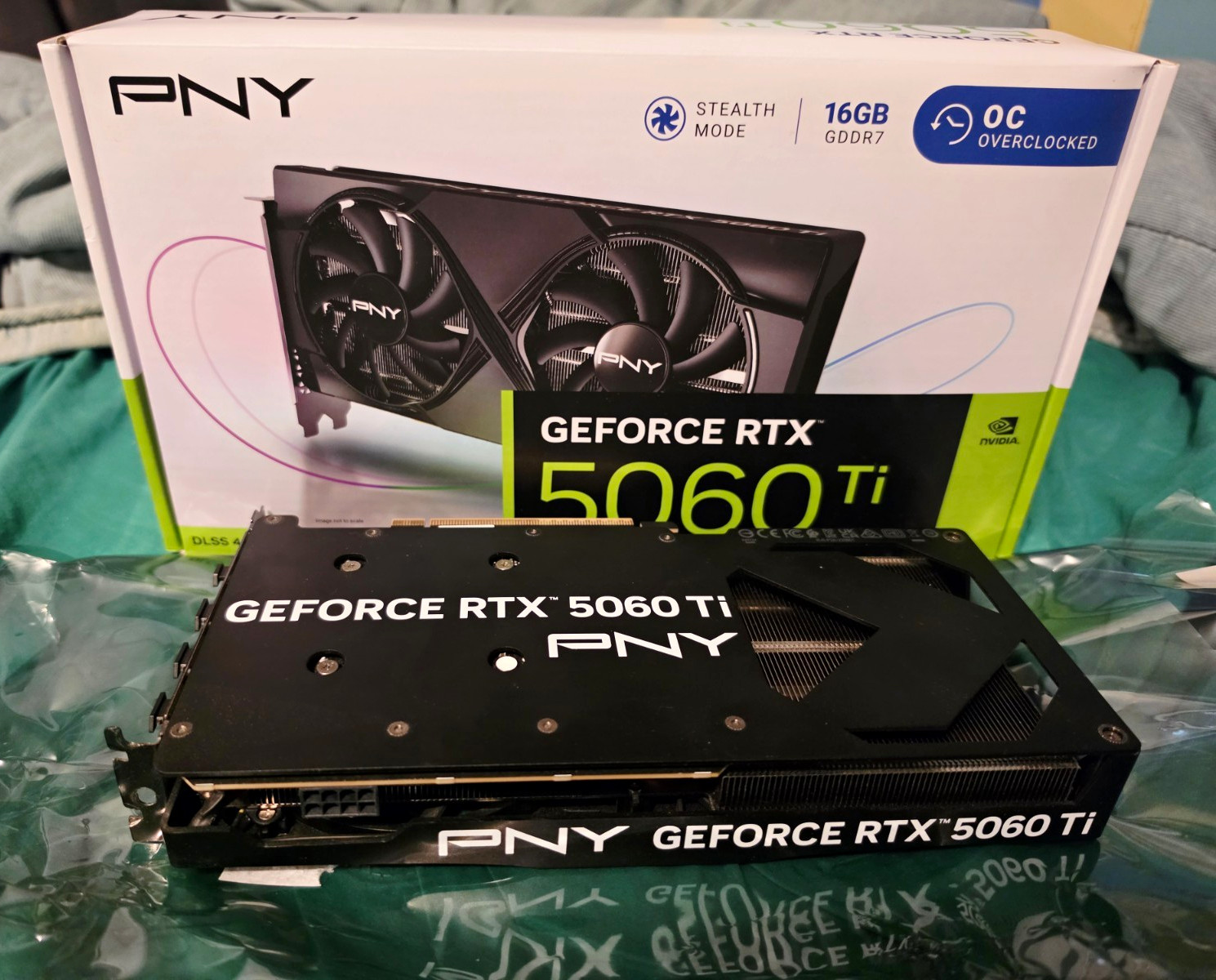 PNY NVIDIA GeForce RTX 5060 Ti 16GB GDDR7 Overclocked Graphics Card