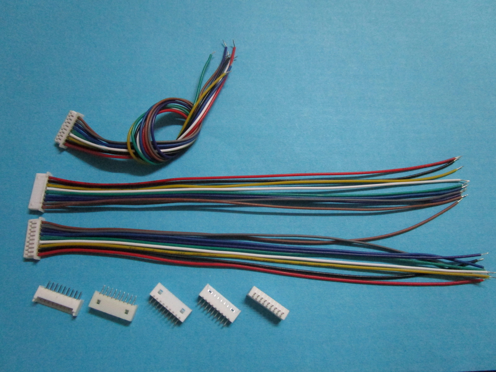 60 set 1.25mm 9 Pin Male + Female Polarized Connector w/ 28AWG 150mm Leads Cable