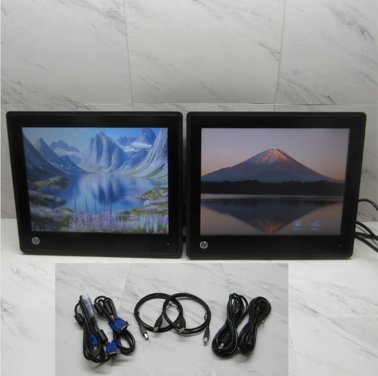 2 LOT - HP L6015tm 15" Retail POS Touchscreen LCD Monitor A1X78A 1024x768 3441-A