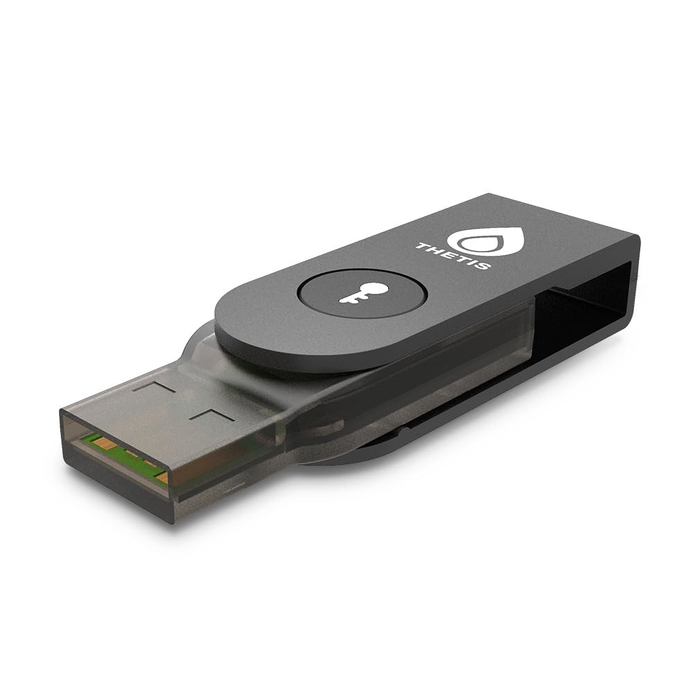 Pro-A FIDO2 Security Key Passkey Device with USB A & NFC, TOTP/HOTP Authentic...