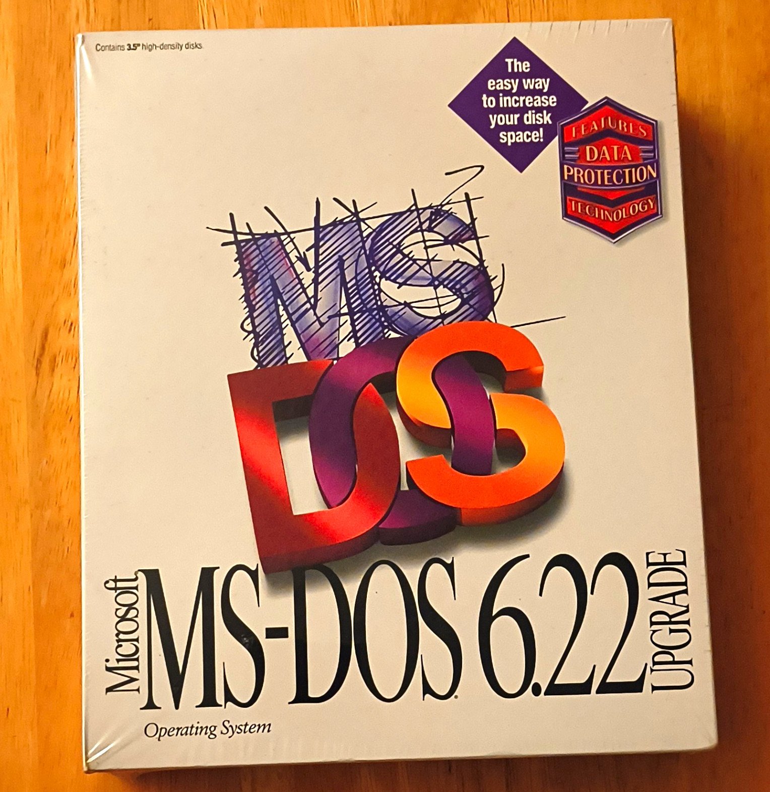 Microsoft MS-DOS 6.22 Upgrade Retail Operating System 3.5" Floppy, English
