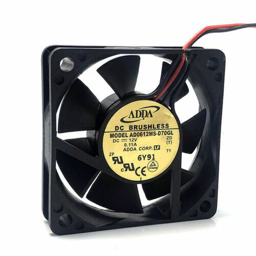 1 PCS For ADDA FAN AD0612MS-D70GL DC 12V 0.11A 6 CM 60x60x15mm 2-PIN