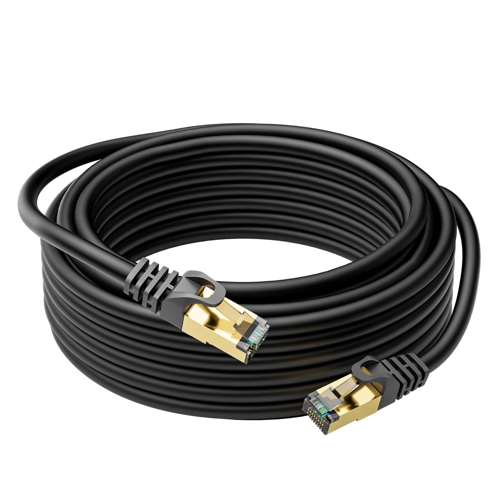 Cat6 Ethernet Cable Snagless RJ45 10Gbps FTP Shielded LAN Cord 1 PCS 100 FT