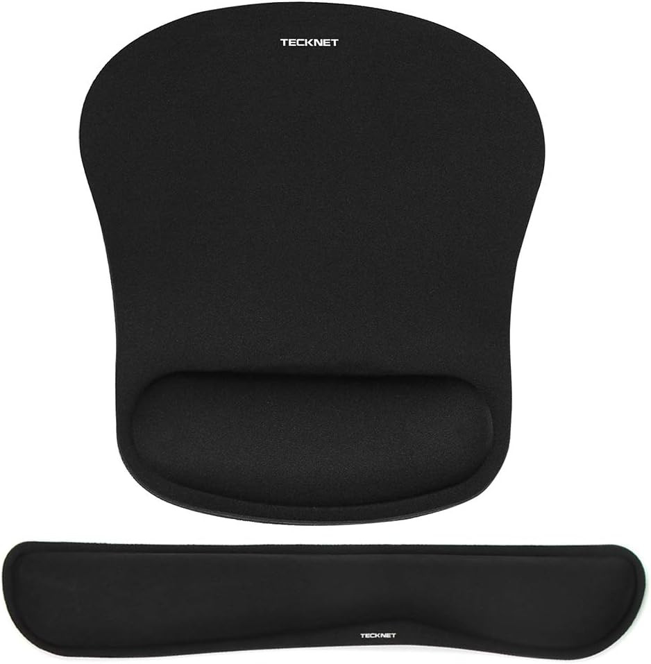 Keyboard Wrist Rest and Mouse Pad Set with Wrist Support | Memory Foam
