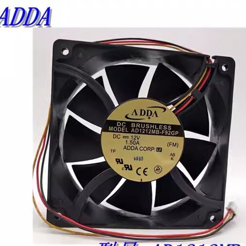 ADDA AD1212MB-F92GP 12038 DC12V 1.50A 3-Pin Cooling Fan