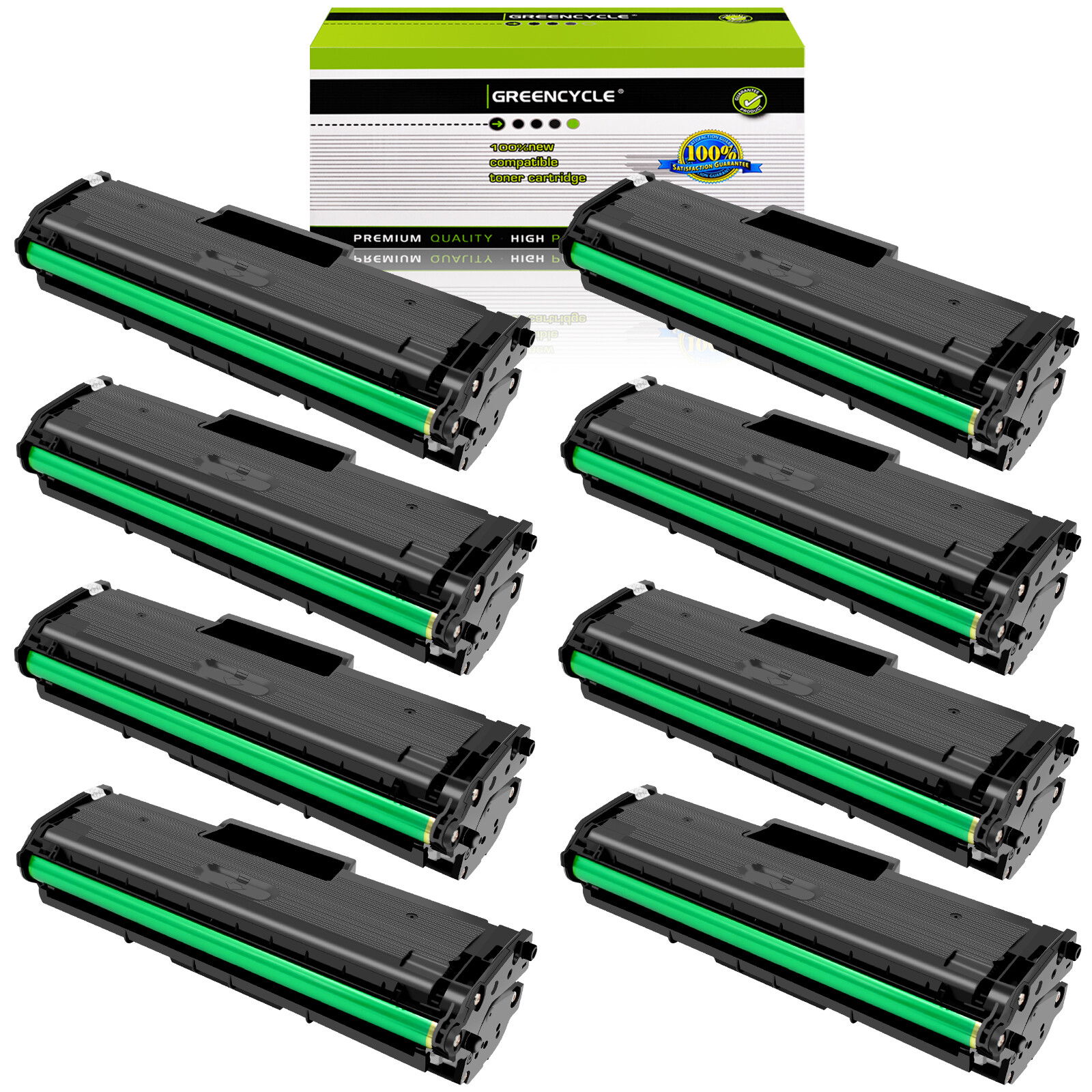 8PK BLACK MLT-D111S 111S Toner Compatible with Samsung Xpress M2021 M2021W M2022