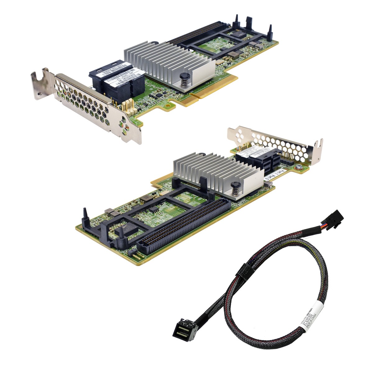 IBM ServeRAID M5210 12G RAID Controller 46C9111 LP +12G MiniSAS HD Cable 00FN501