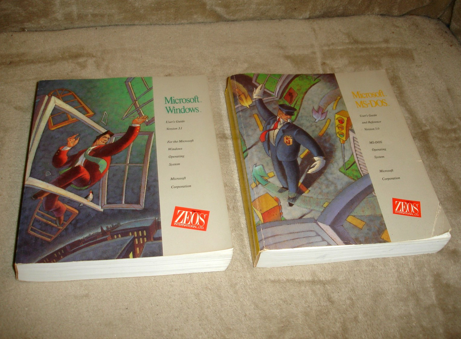 Vintage 1991 ZEOS User's Guides: Microsoft Windows 3.1 and MS-DOS 5.0 (no disks)