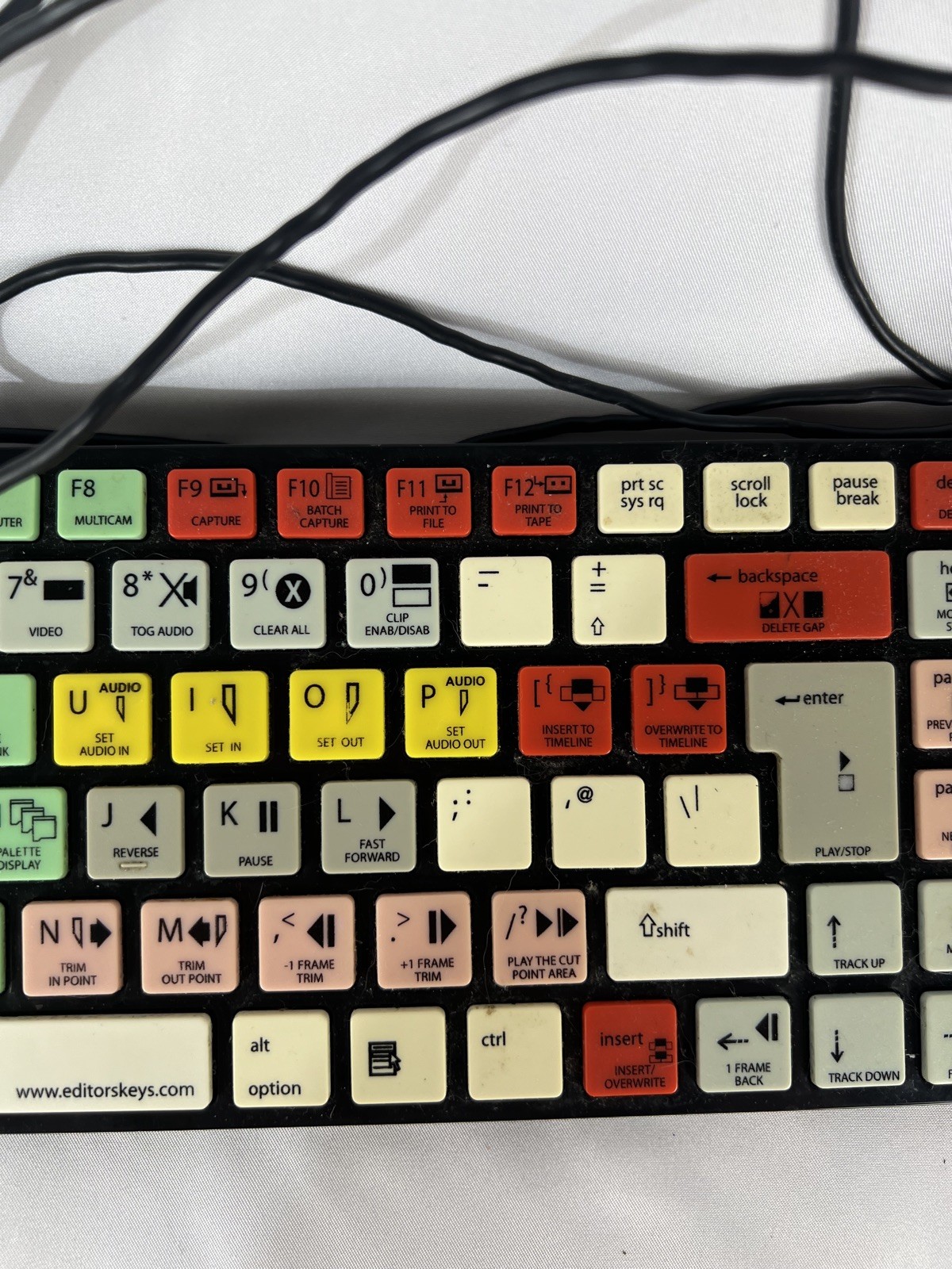 Editors Keys Keyboard Designed For Premiere Pro CC USB Windows EKGVED001 work