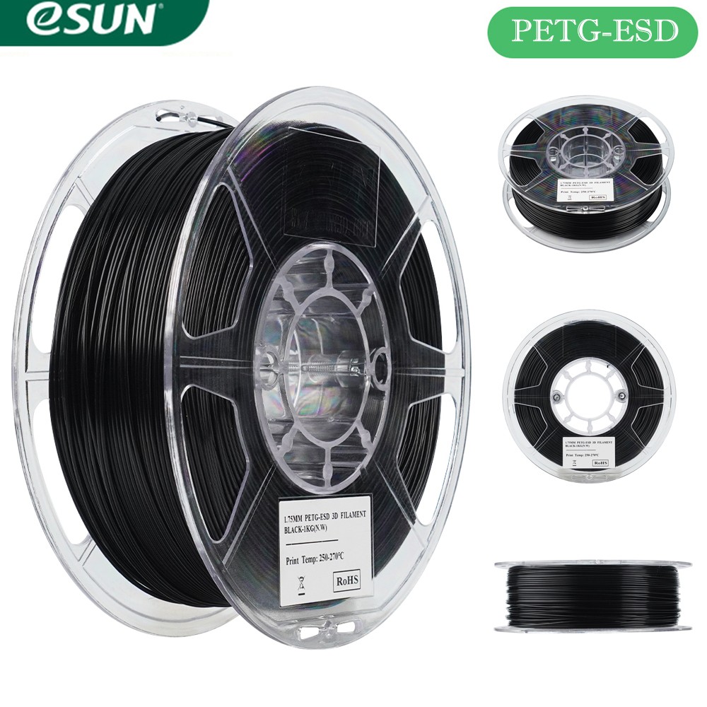 eSUN PETG-ESDFilament Anti-Electrostatic 1.75mm High Speed for FDM 3D Printer US