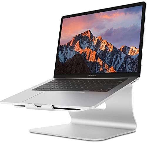 Laptop Stand, Aluminum Notebook Holder Riser Heat-Vent for MacBook Air/Pro, Dell