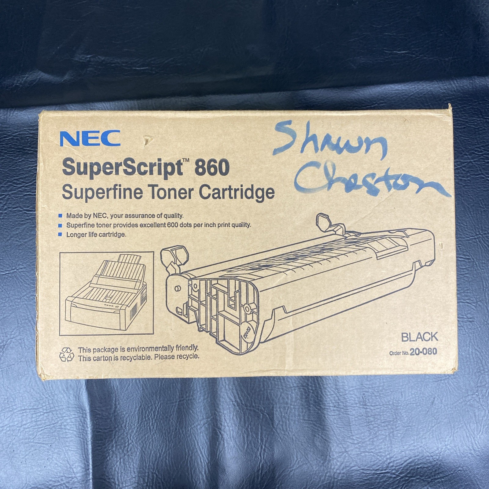 NEC SuperScript 860 Superfine Toner Cartridge Black 20-080 New Sealed