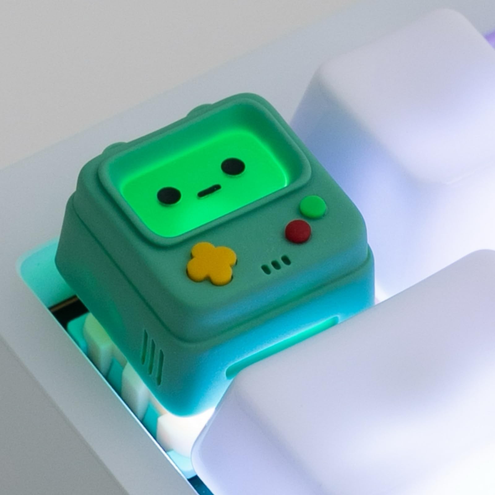 Artisan Keycaps, Cute Game Consoler-Shpaed Keycaps, Shine Through Resin Handm...