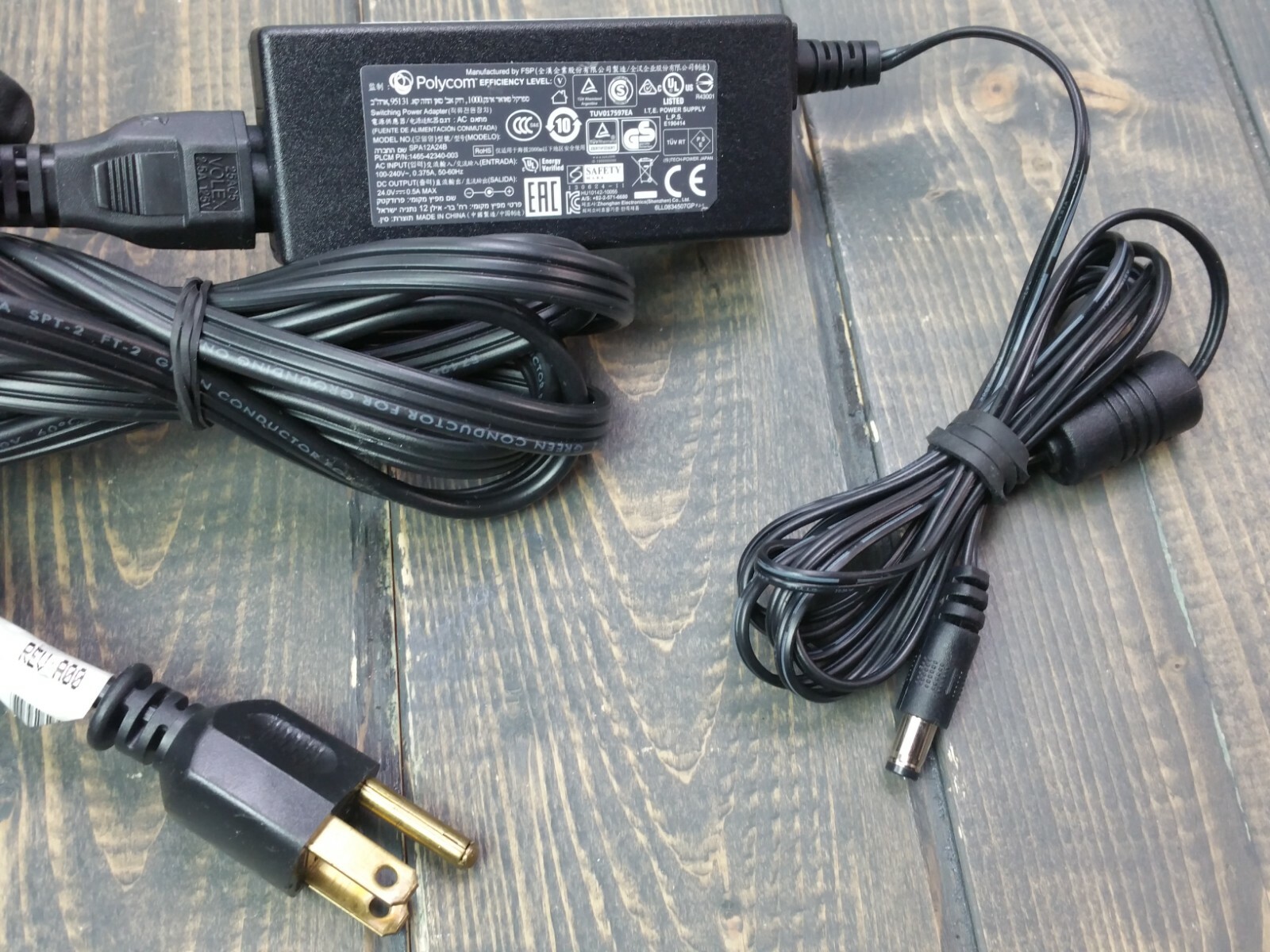 Genuine AC Adapter for Polycom SPA12A24B VoIP Phone SoundPoint 331
