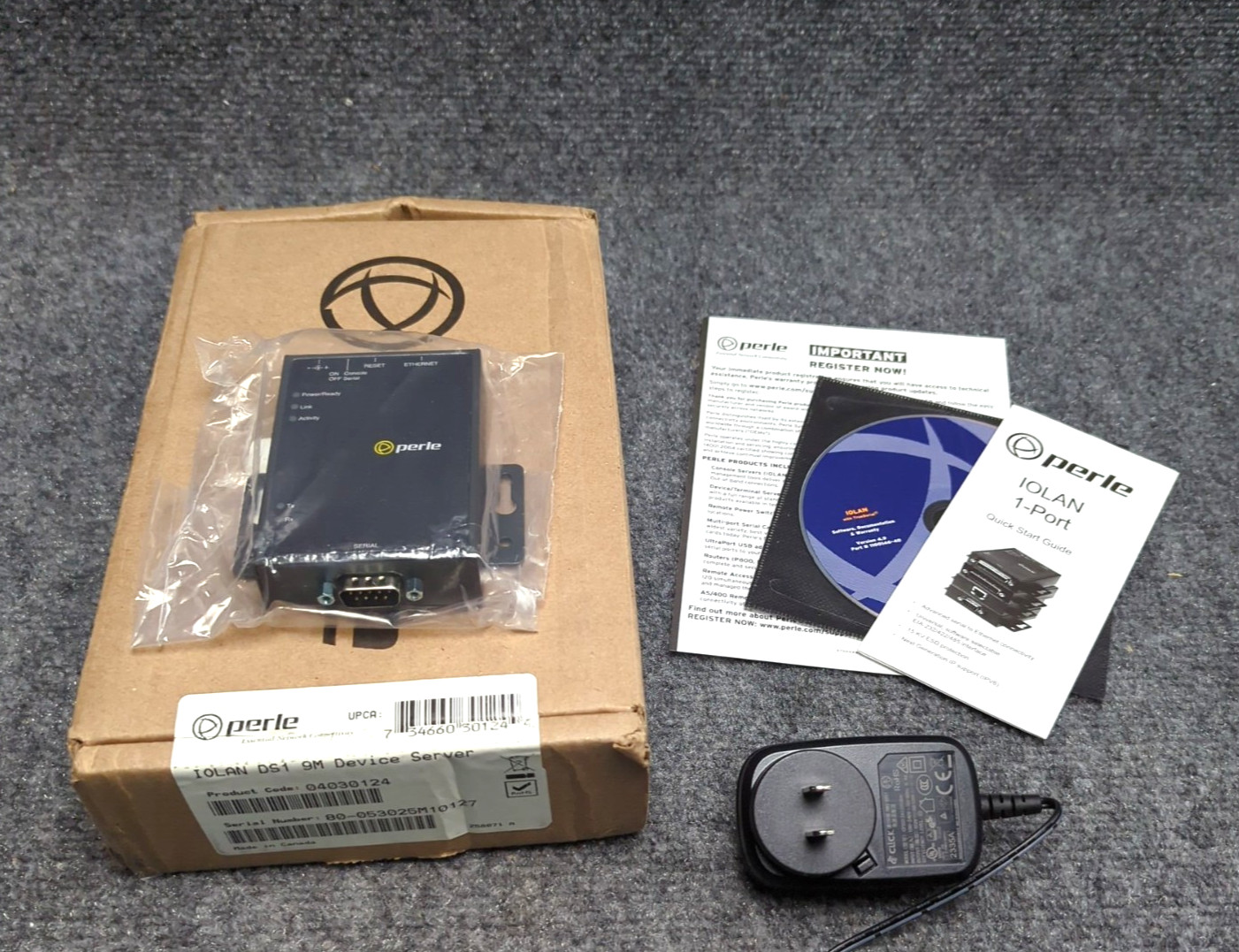 Perle IOLAN DS1 DB9M 1PORT Device Server EIA232/422/485 10/100 16 MB 66 MHz NEW