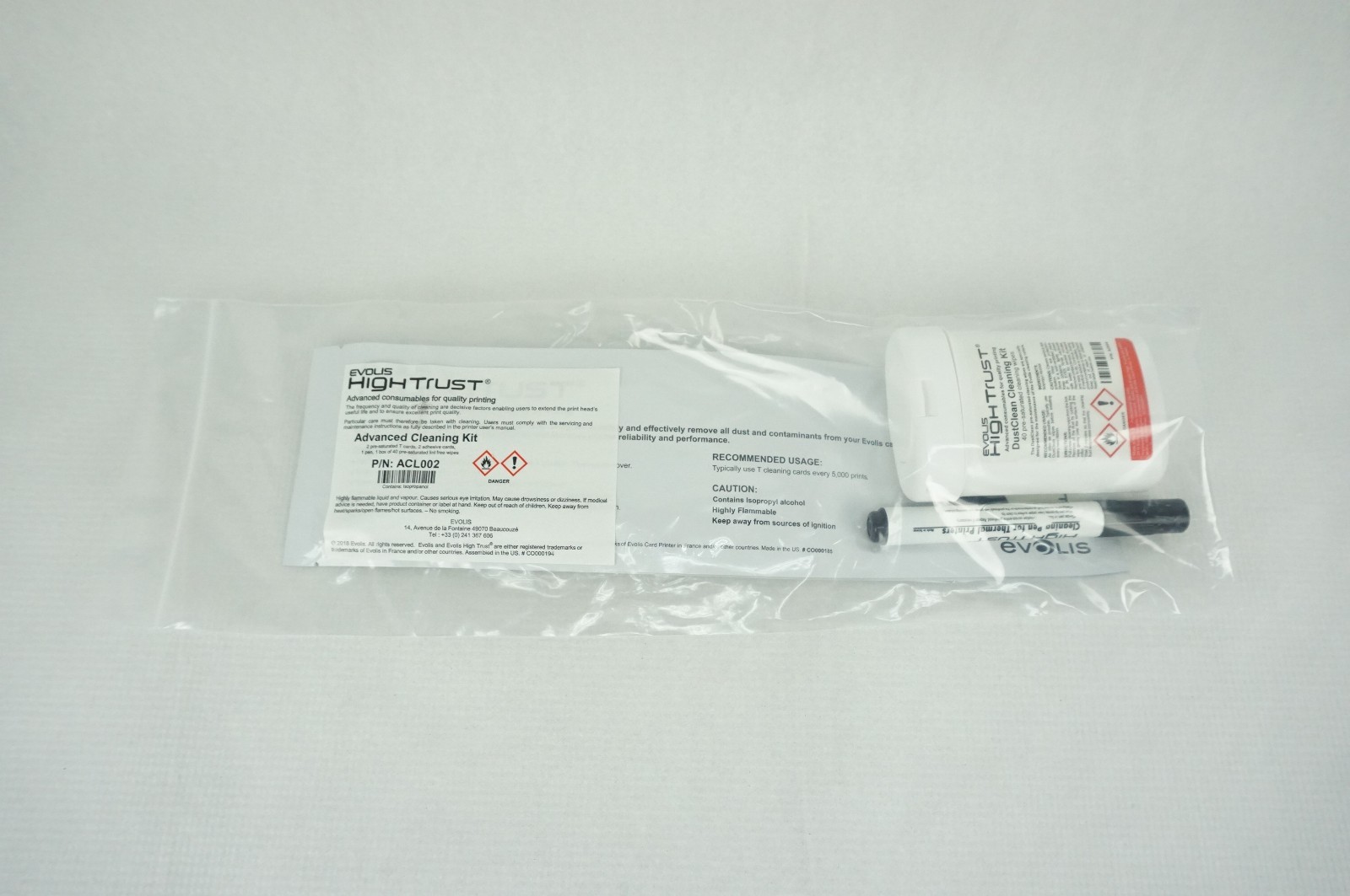 Evolis ACL002 Evolis ACL002 Hightrust Advances Cleaning Kit