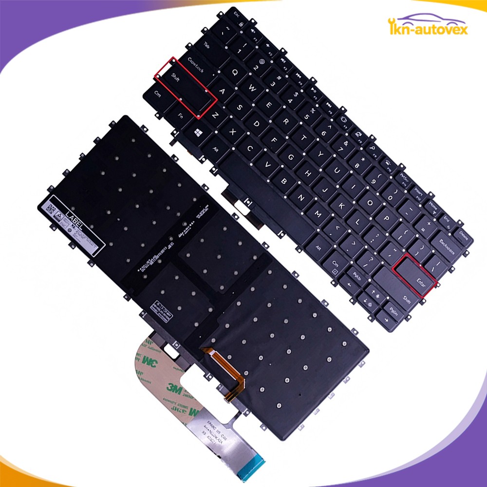 Keyboard w/ Backlight Fits for Dell XPS 15 9575 2-in-1 0C48H4 Precision 5530