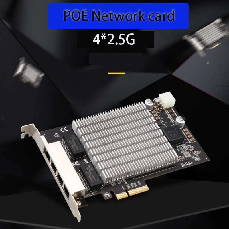 Lan Splitter Adapter Dock Station Industrial Grade 2.5G Gigabit POE Network Card