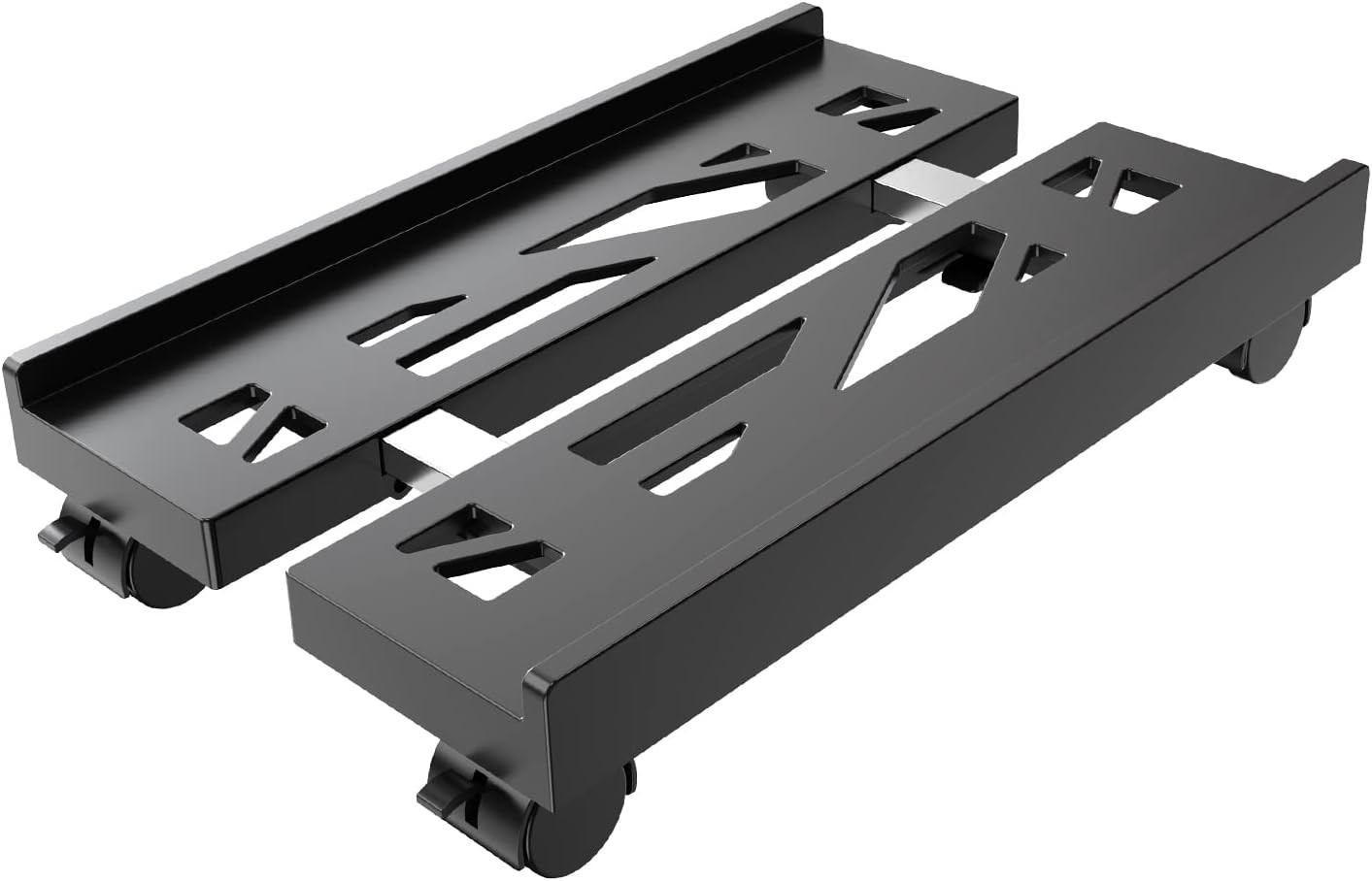 Adjustable Mobile CPU Stand with Locking Wheels Computer Tower Floor Cart