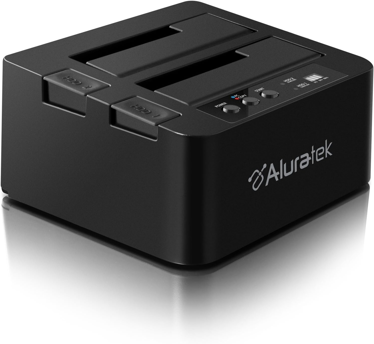 Aluratek USB 2.0 Standalone Duplicator Dock for 2.5/3.5" SATA SSD/HDD Drives New