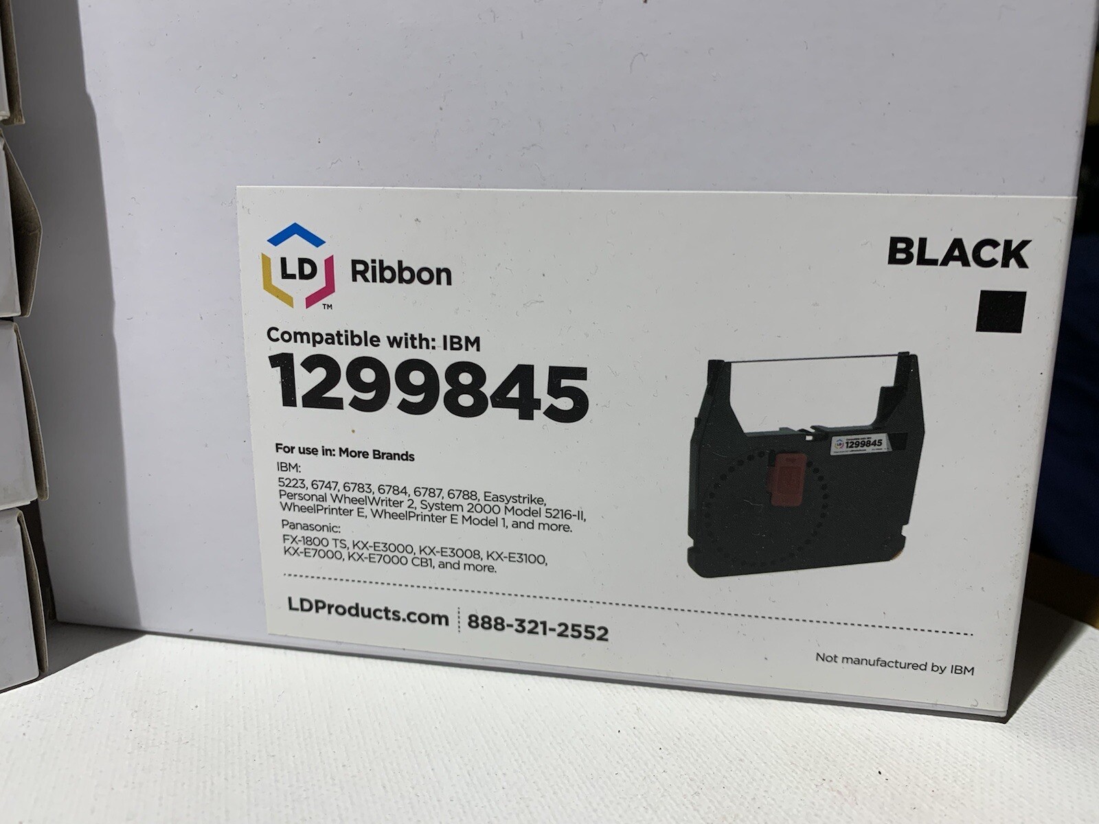 LD RIBBON TYPEWRITER PRINT CARTRIDGE **BLACK** Pack of 5