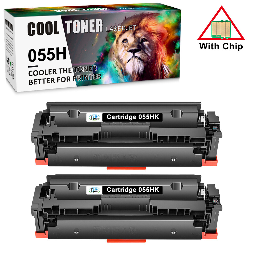 2x CRG 055 High Yield Toner Cartridge For Canon 055 imageCLASS MF741Cdw MF745Cdw