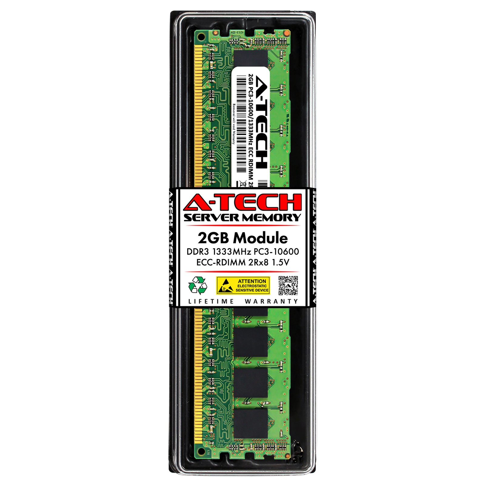 2GB DDR3 PC3-10600 ECC RDIMM (Replacement for Hynix HMT125R7BFR8C-H9) Memory RAM