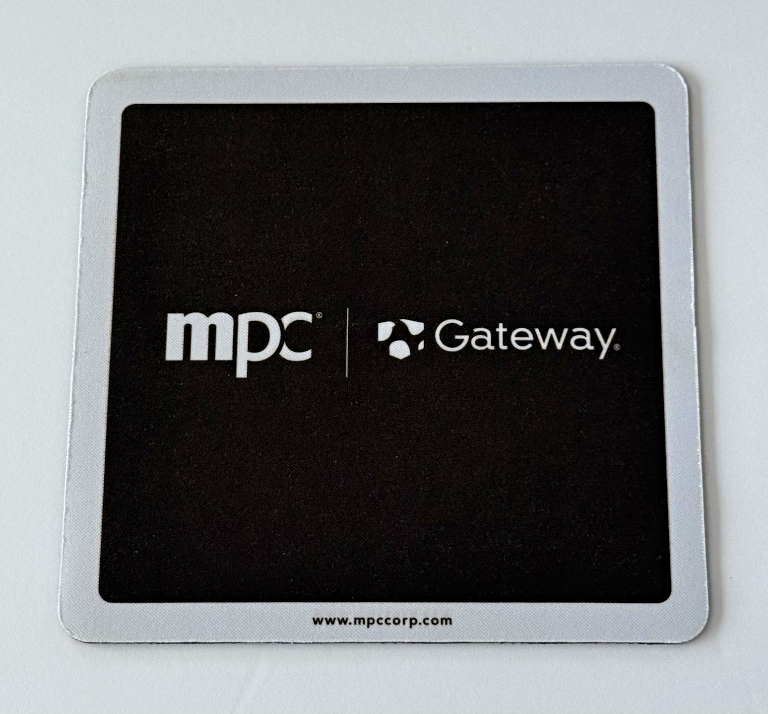 Vintage Gateway Patterned Non-Slip Fabric Mouse Pad Black/Silver 8.75 x 8.75"