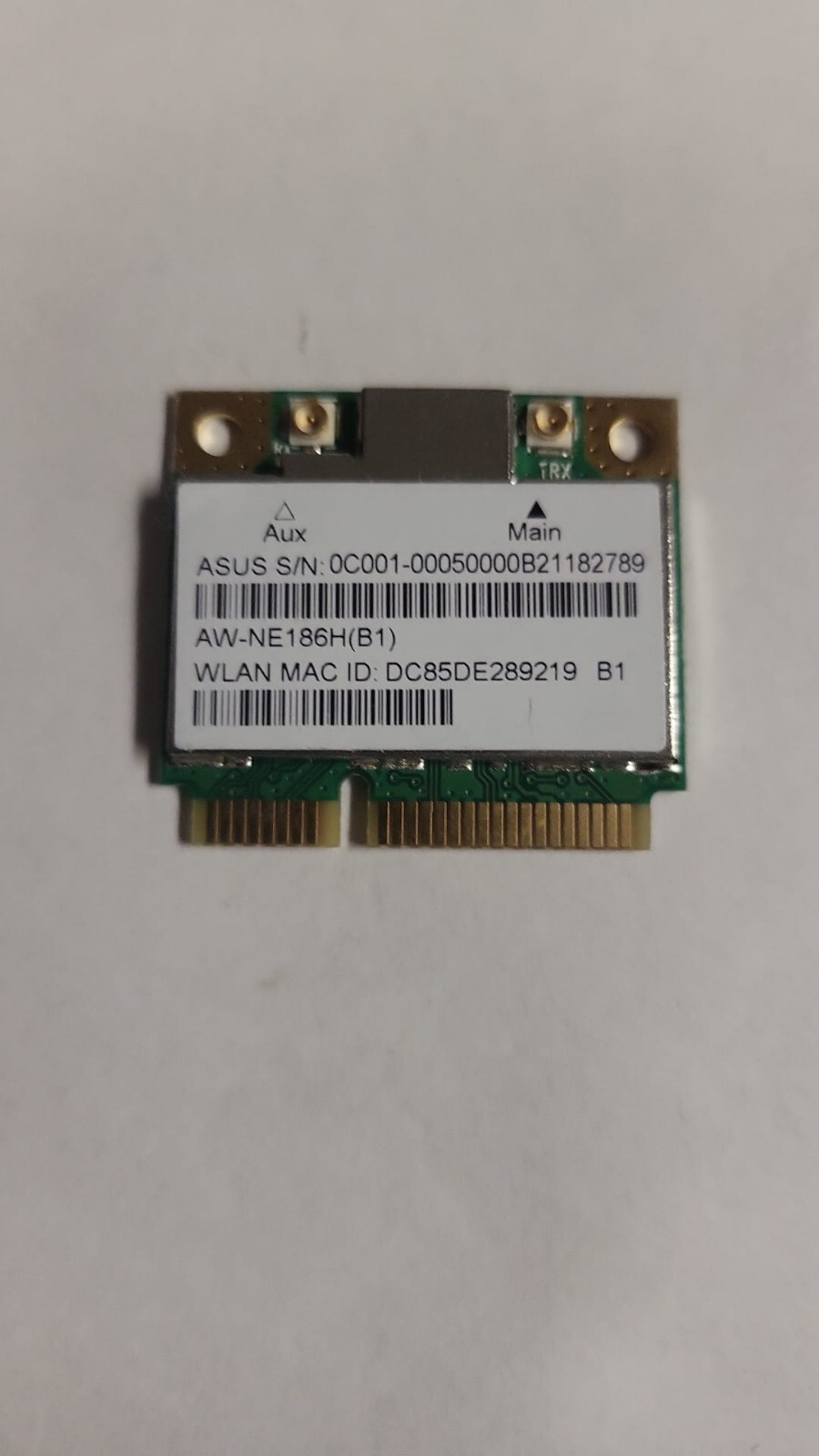 ASUS  WIFI WIRELESS WLAN Card Mini-PCIe AW-NE186H, AR5B125 PCle Module TESTED US