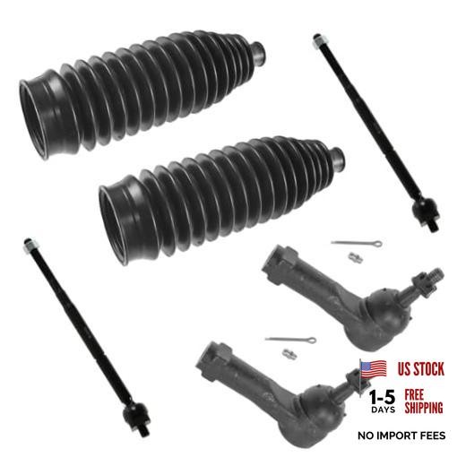 Front Steering Kit Steering Rack & Pinion Bellow Tie Rod PSA55387