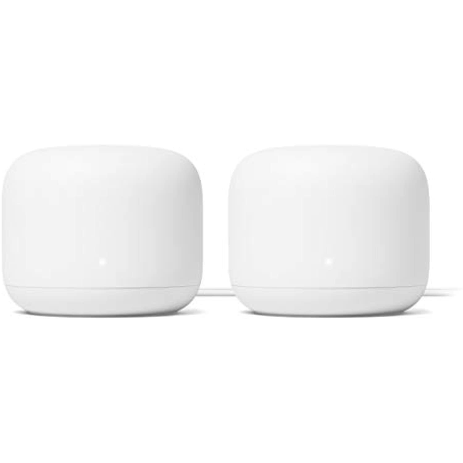 Google Nest WiFi Router 2 Pack (2nd)  4x4 AC2200 Mesh Wi-Fi Routers GA00595
