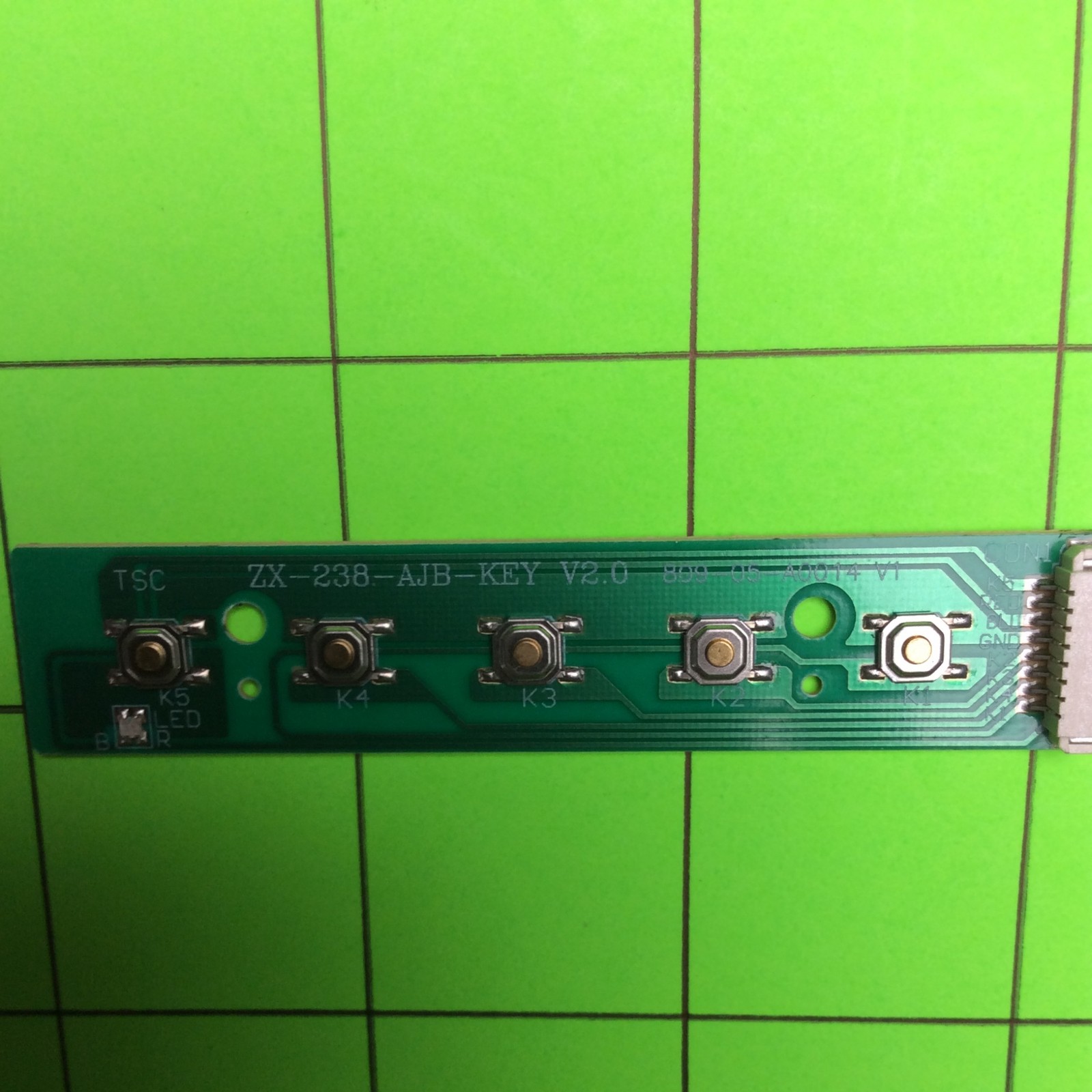 Crua CR270HDM Monitor Key Button Board ZX-238-AJB-KEY