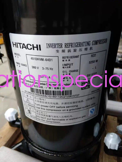 1PCS  NEW HITACHI 401DHVM-64D1 Variable-frequency compressor Via DHL/Fedex