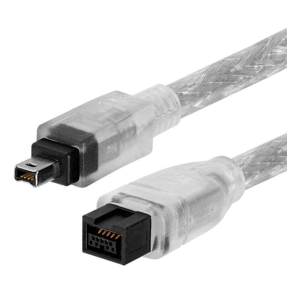 15FT BILINGUAL FireWire 800/Firewire 400 Cable - IEEE 1394 9 Pin to 4 Pin Cable