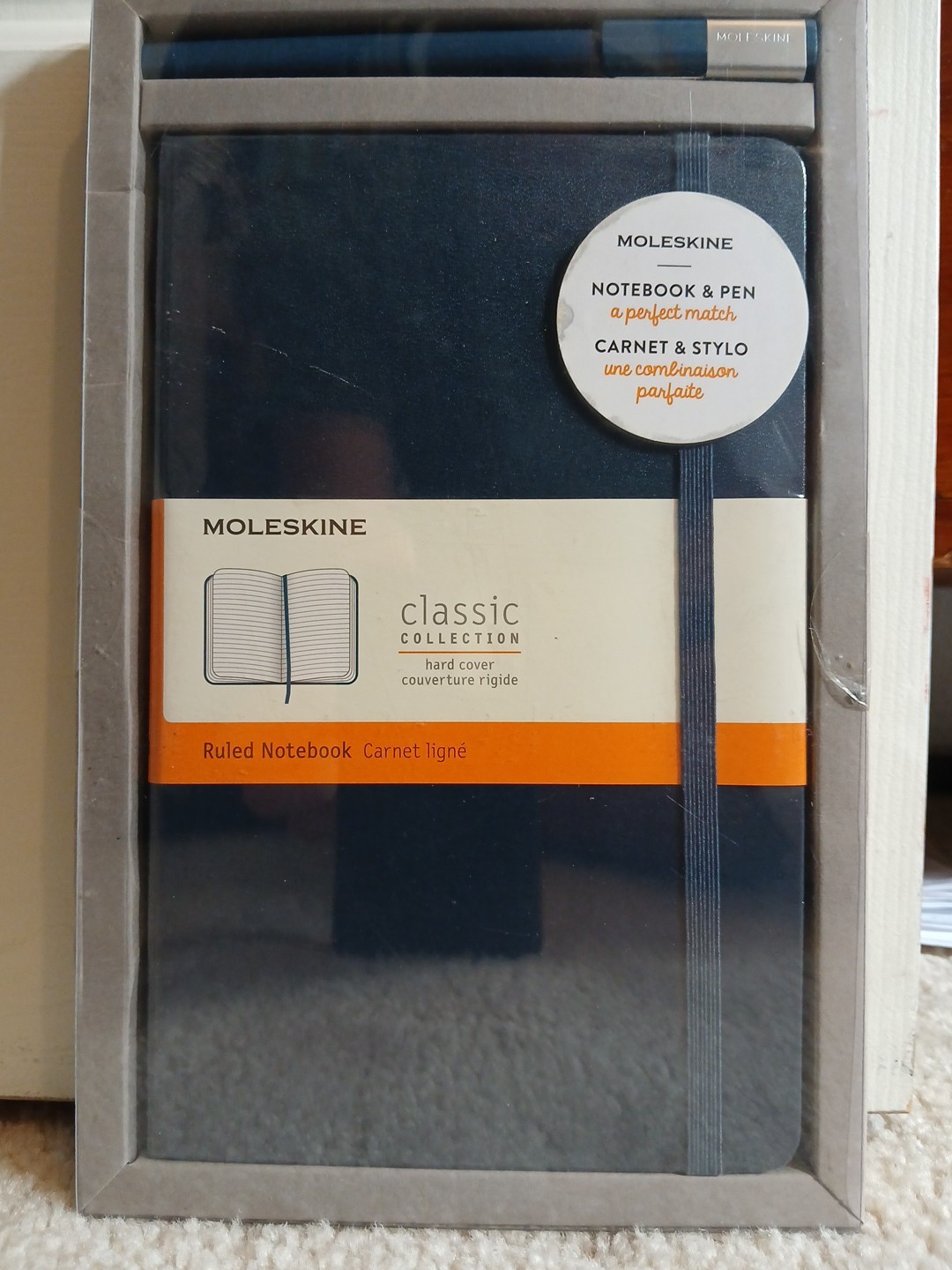 Moleskine Classic Ruled Notebook & Roller Pen Plus Set – Brand New, Sealed