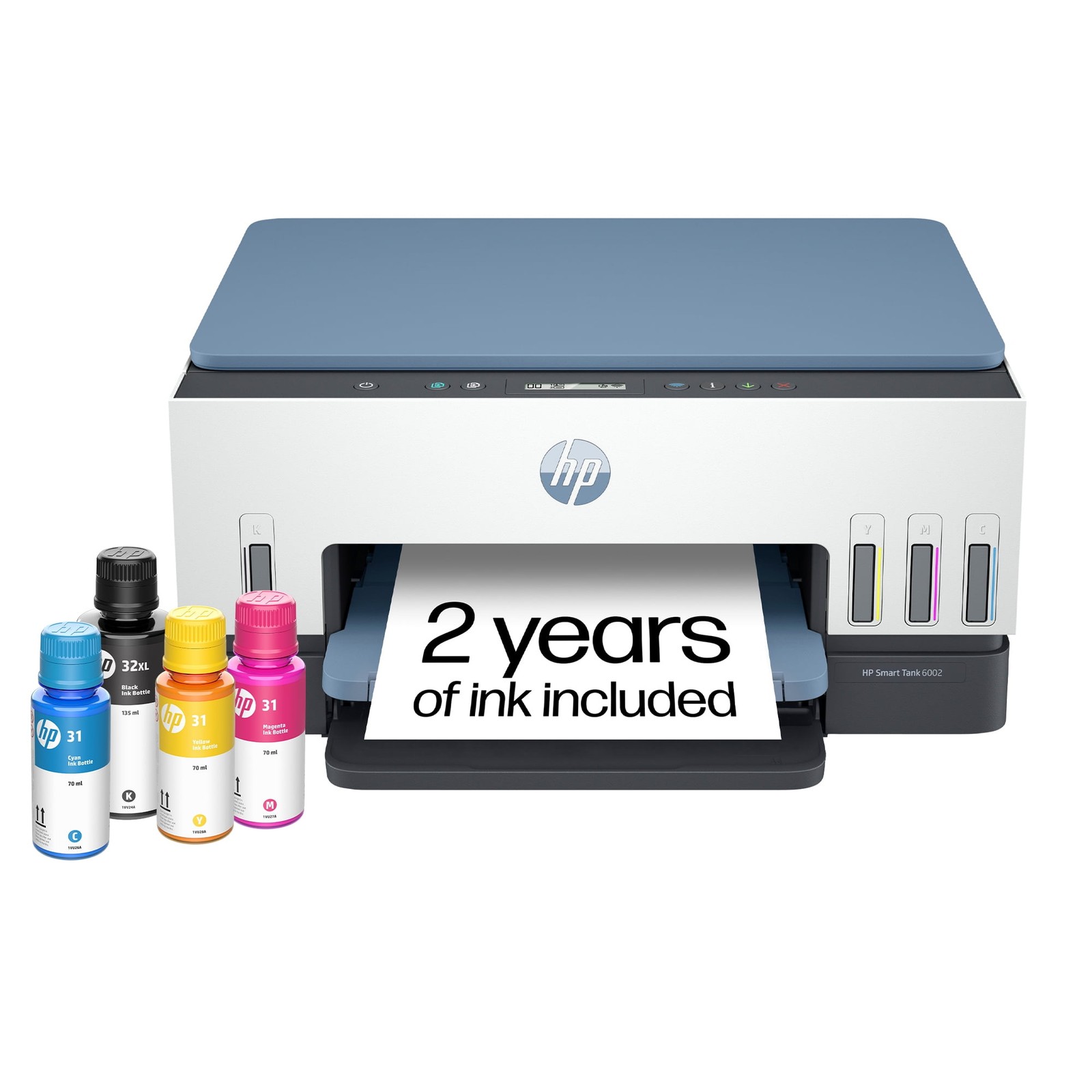 HP Smart Tank 6002 Wireless All-in-One Ink Tank Printer, High-Capacity