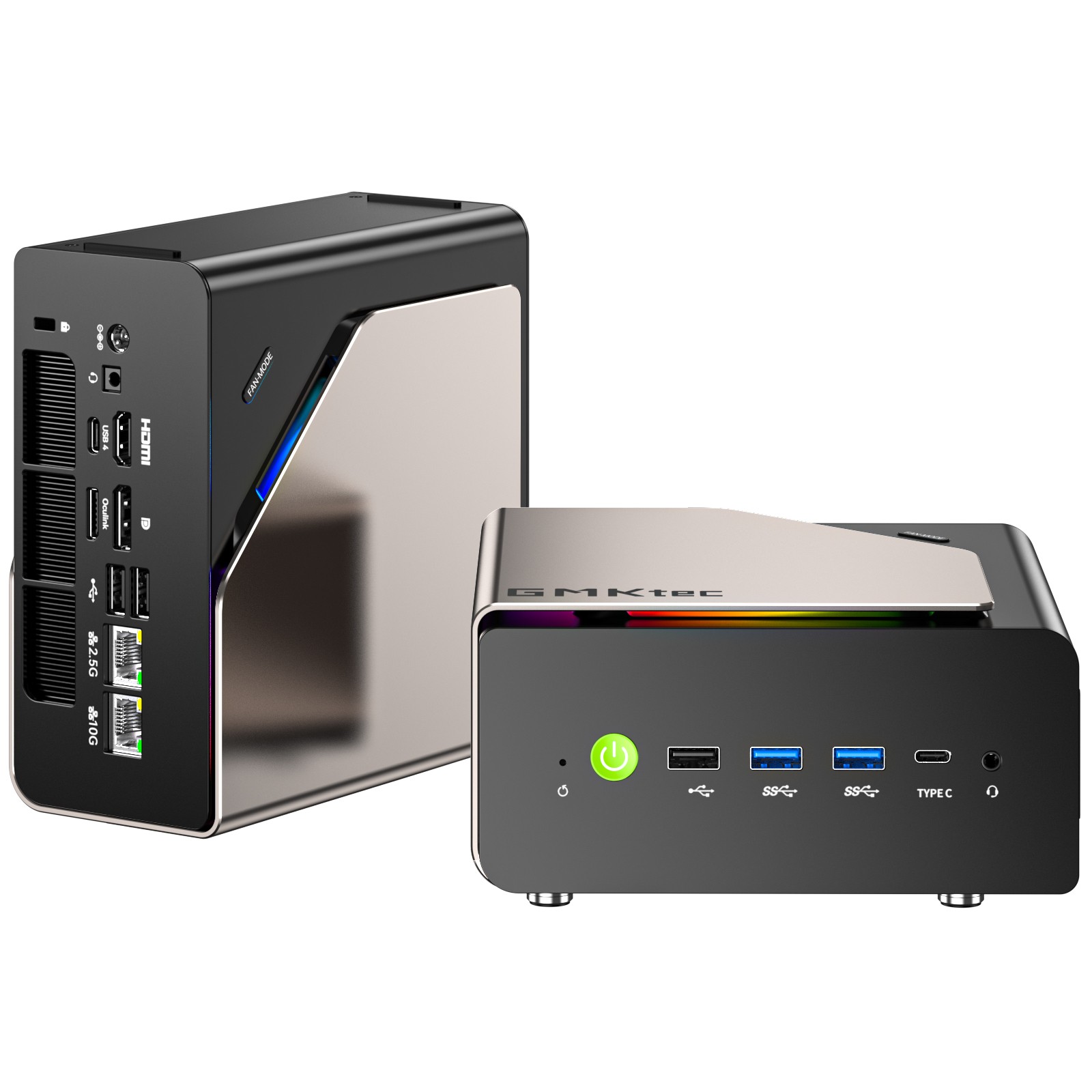 GMKtec EVO-T2S Mini PC Intel Core Ultra X7 358H 4.8GHz 64GB LPDDR5X RAM 1TB SSD