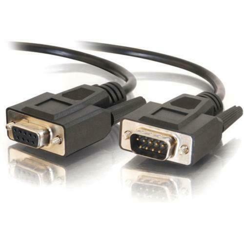 C2G 25ft DB9 M/F Extension Cable - Black 