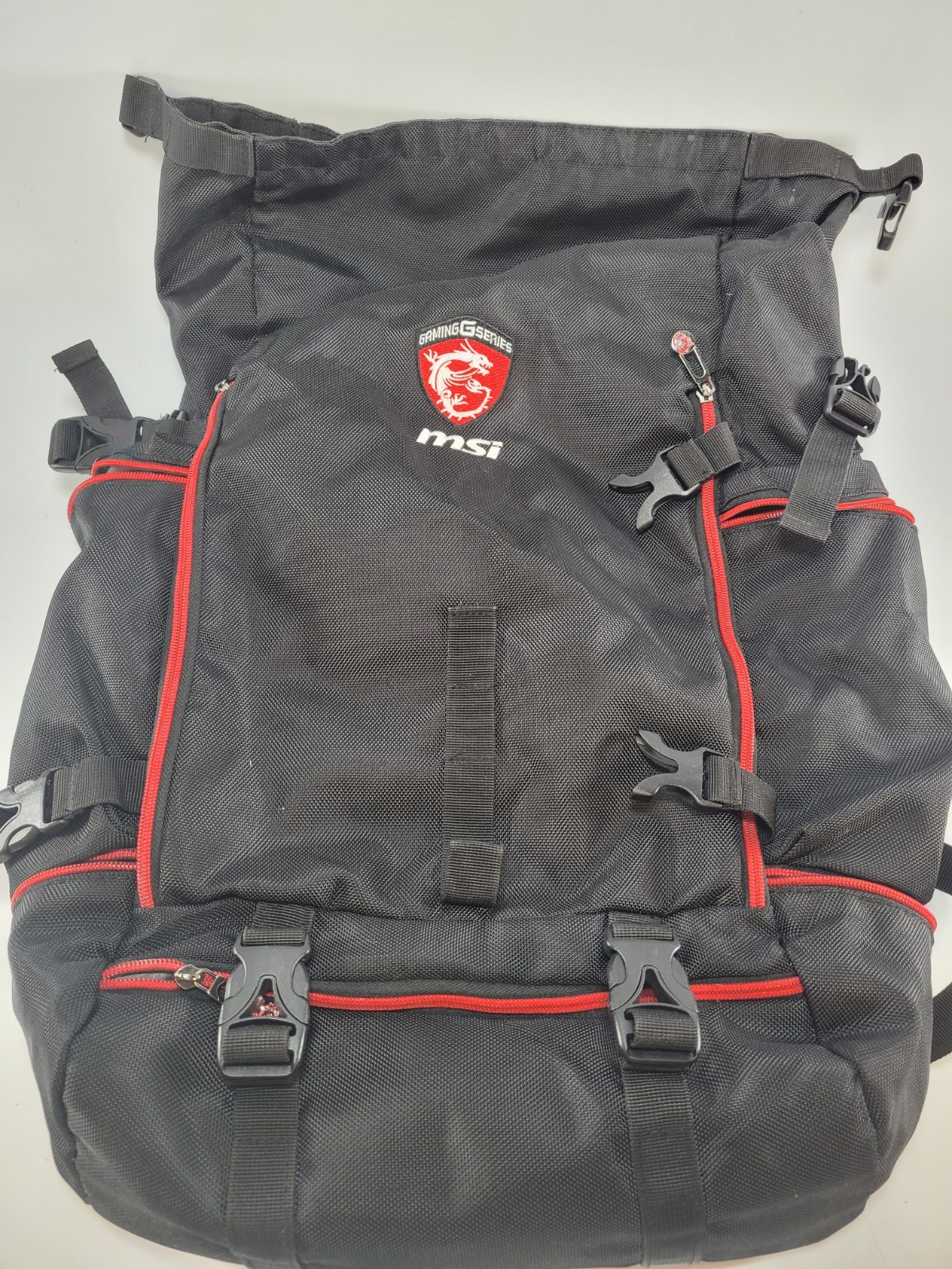 MSI Gaming Series Laptop Backpack Rucksack Bag Fits Up to 17.3 Inch Black Red