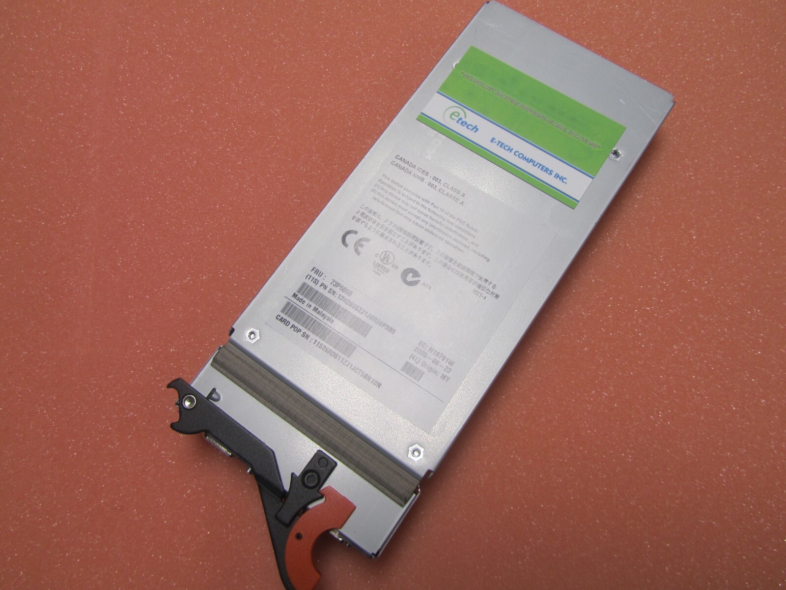FRU 73P6098 - IBM Copper Passthru Module  ( same as 39Y9323 )