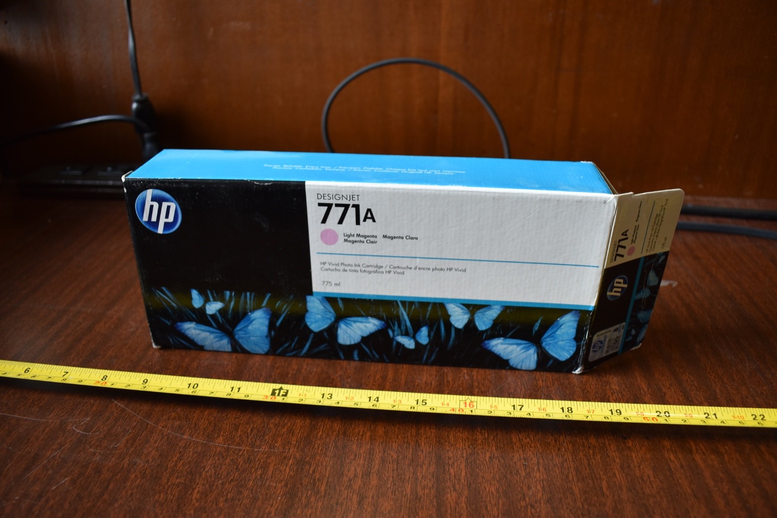HP DesignJet 771a Ink Cartridge Light Magenta New OPEN BOX Expired