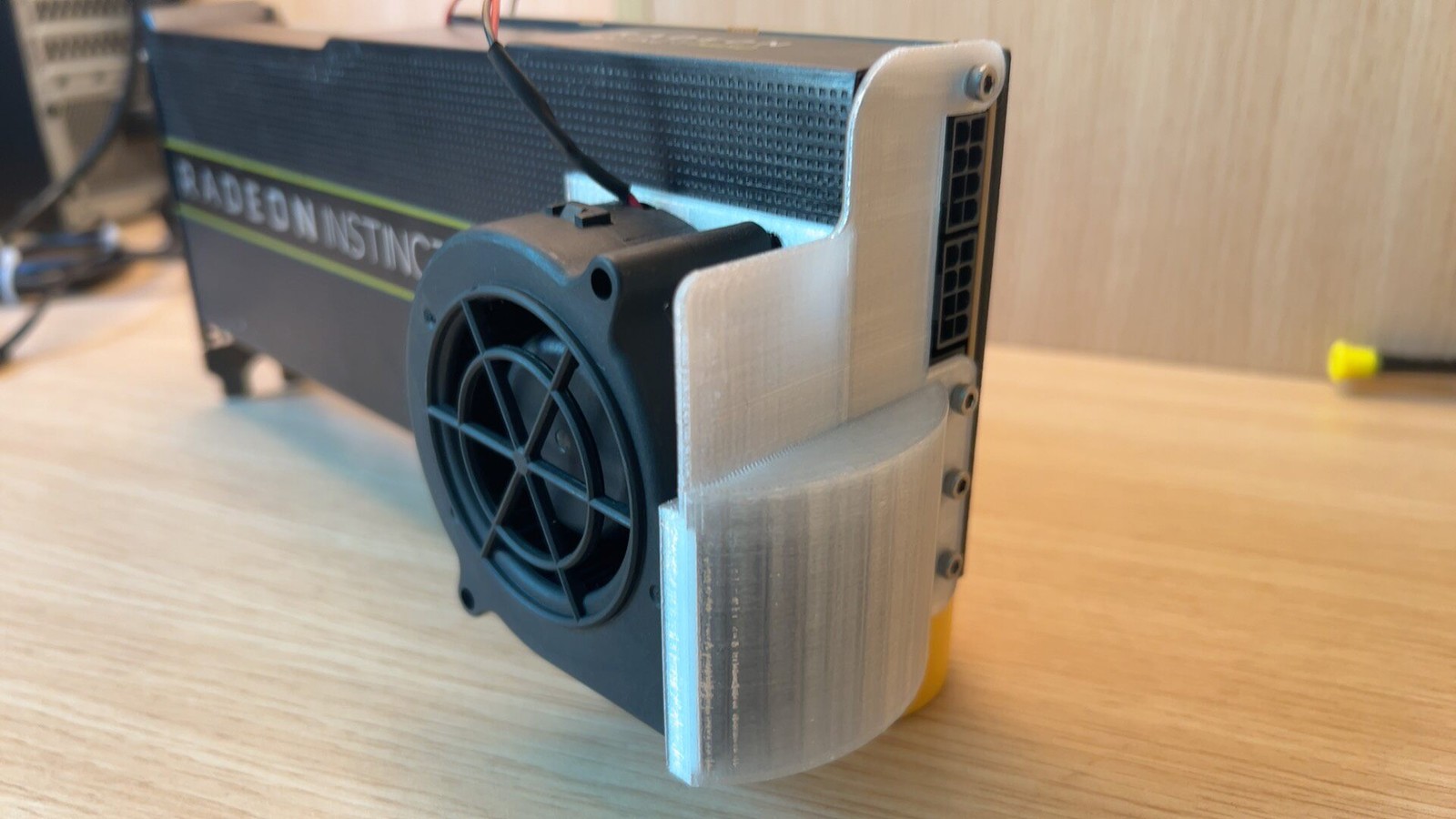 U-Type Short Turbo Fan Mod For AMD Instinct MI25 MI50 MI60 MI100 Compute Card