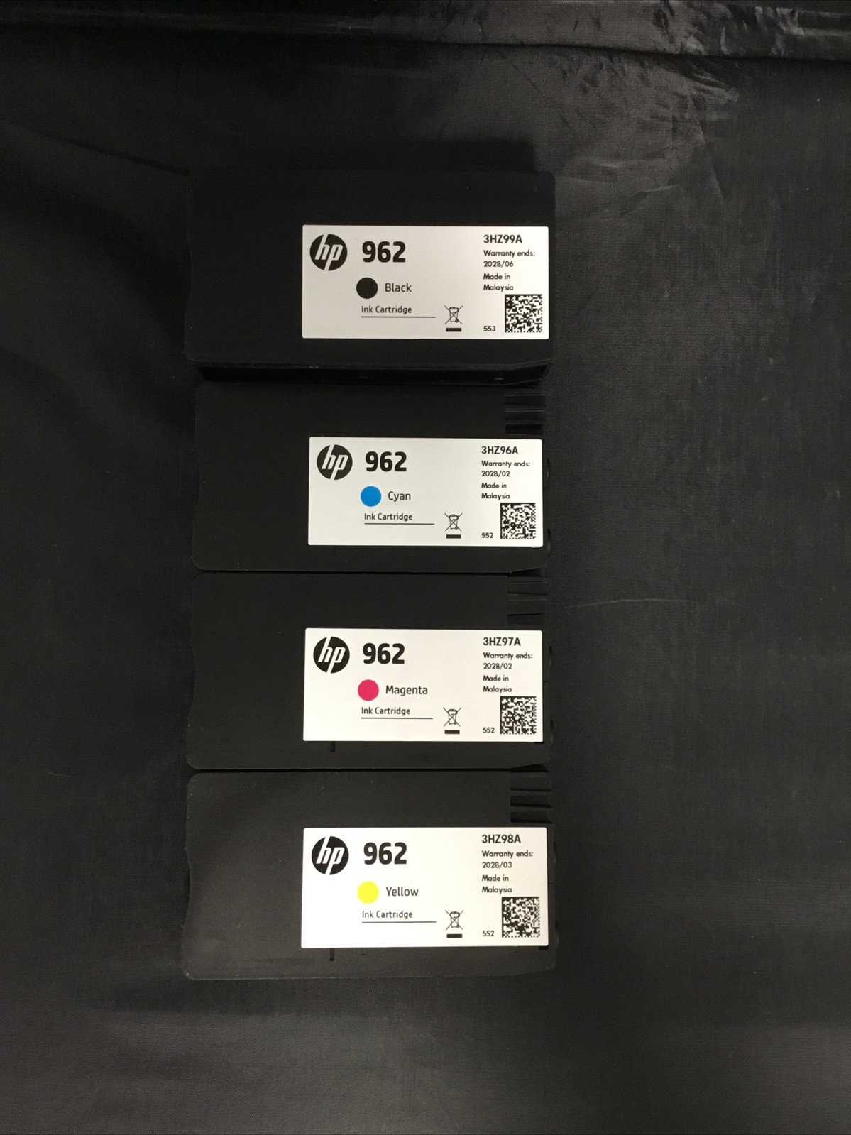 Authentic HP 962 Standard B/C/M/Y Ink Cartridges 4 Pack (02-2028)