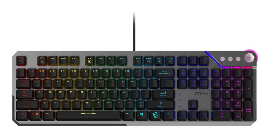 MSI S11-04DE249-CLA Strike 600 Keyboard Gaming USB Qwerty English Black ~E~