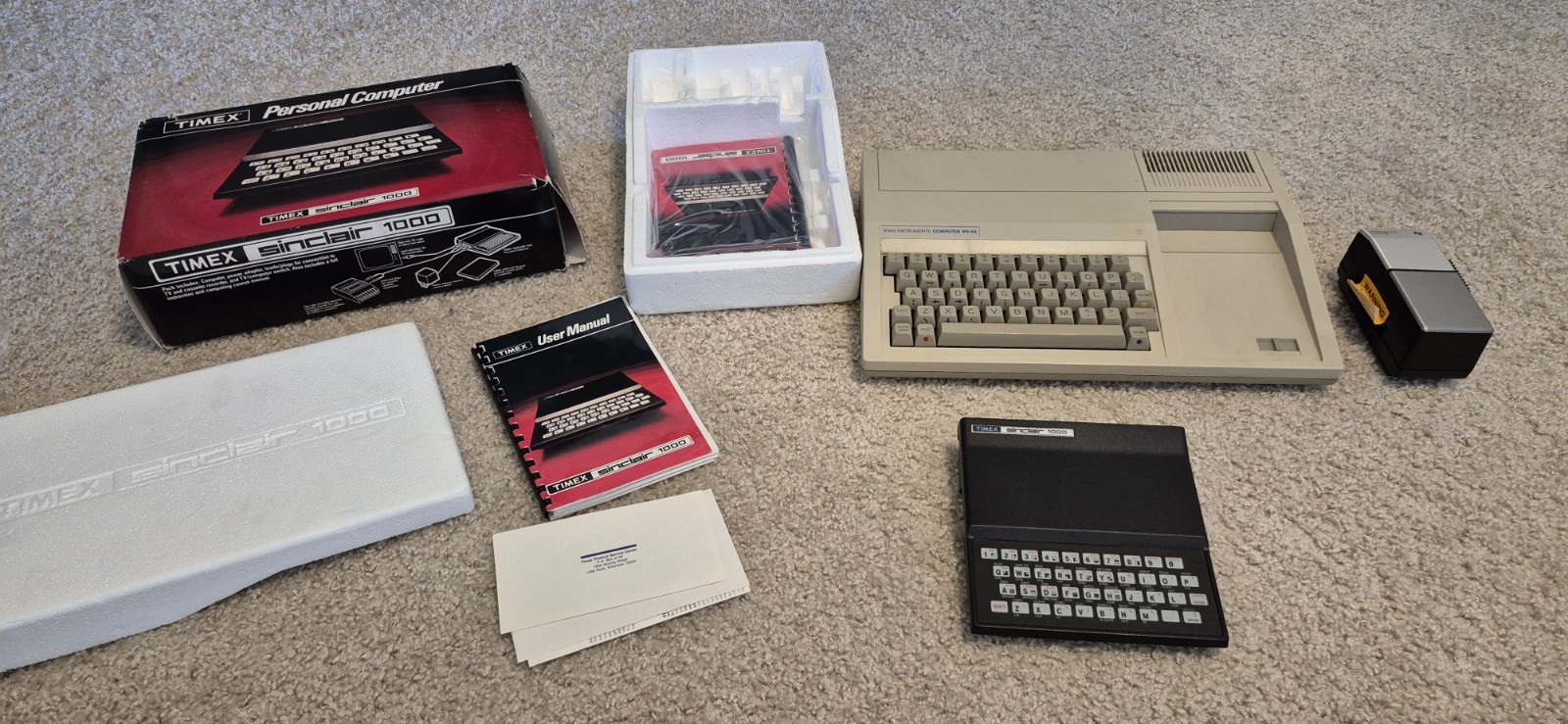Texas Instruments 99/4A Computer with Speech Synthesizer and Sinclair 1000,AS IS