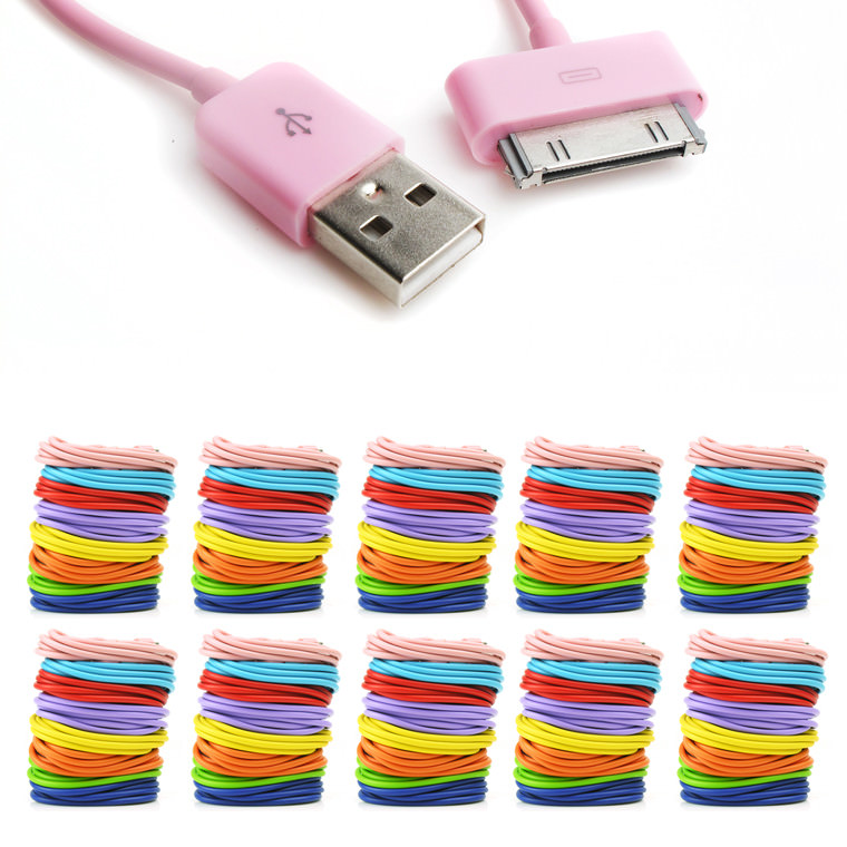10X 8-COLOR 6FT USB 30PIN CABLE DATA SYNC POWER CHARGER SAMSUNG GALAXY TAB NOTE
