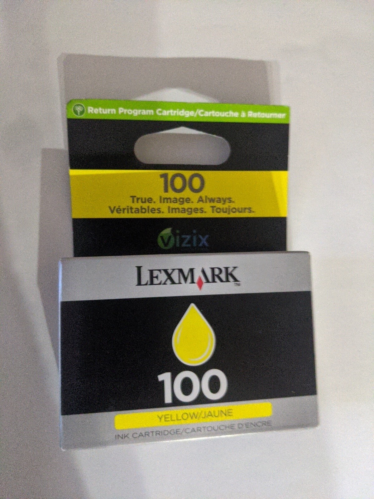 LEXMARK 100 Yellow Ink Genuine OEM Cartridge Sealed NOS