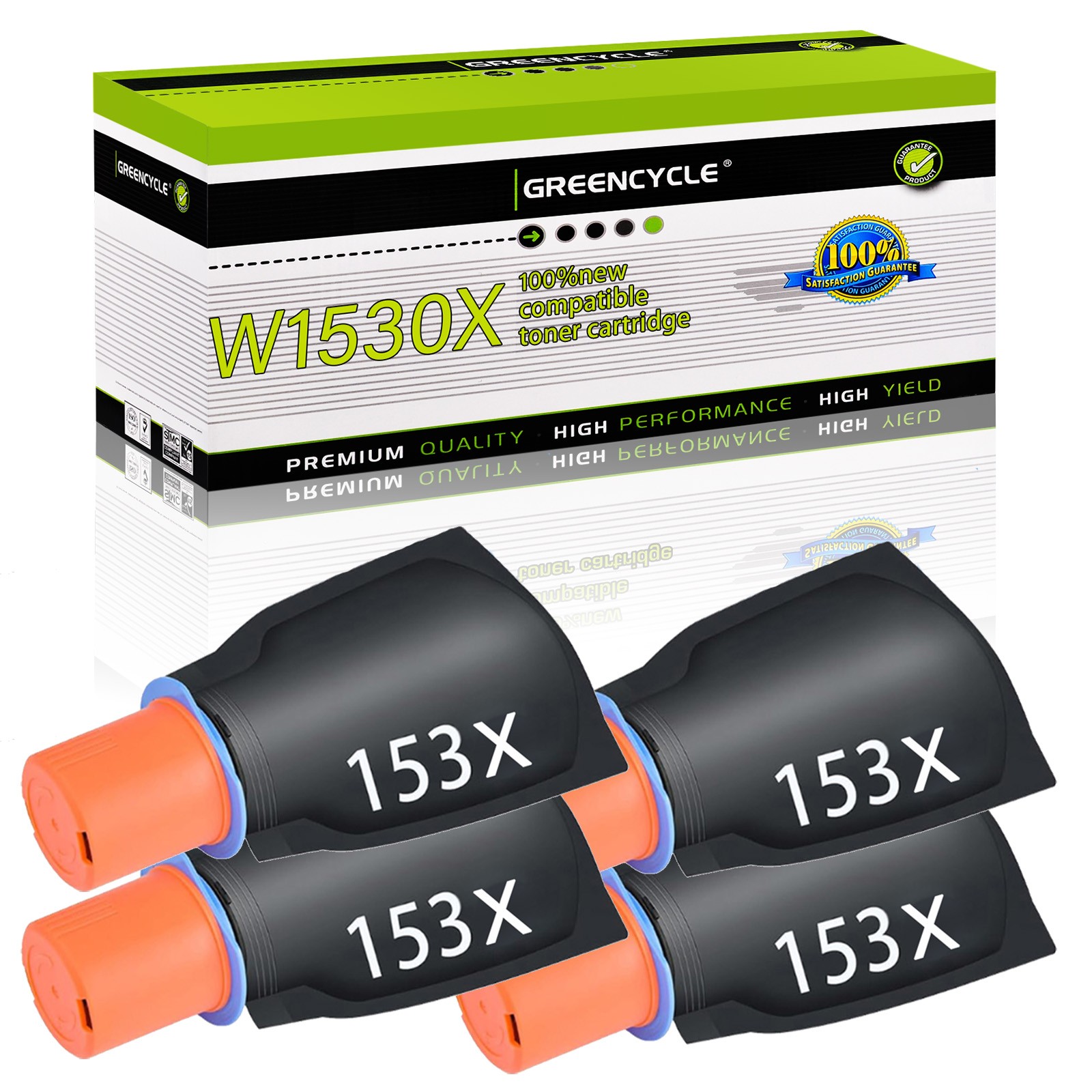 4PK Compatible HP 153X Toner Reload Kit for Laserjet Tank 2504dw MFP 2604sdw