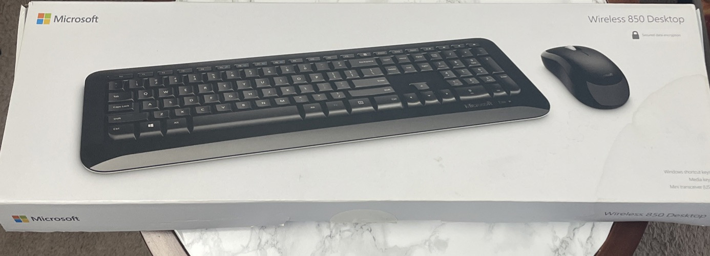 Microsoft Wireless Desktop Keyboard and Mouse 850 for Business. Working.👍